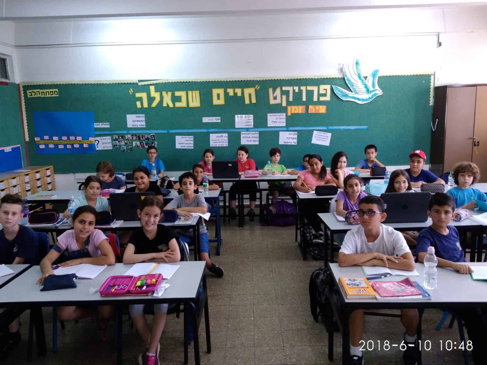 כיתה ד 1 בביס ישעיהו חולון - למידה מבוססת פרויקטים, צילום-מרים עציון