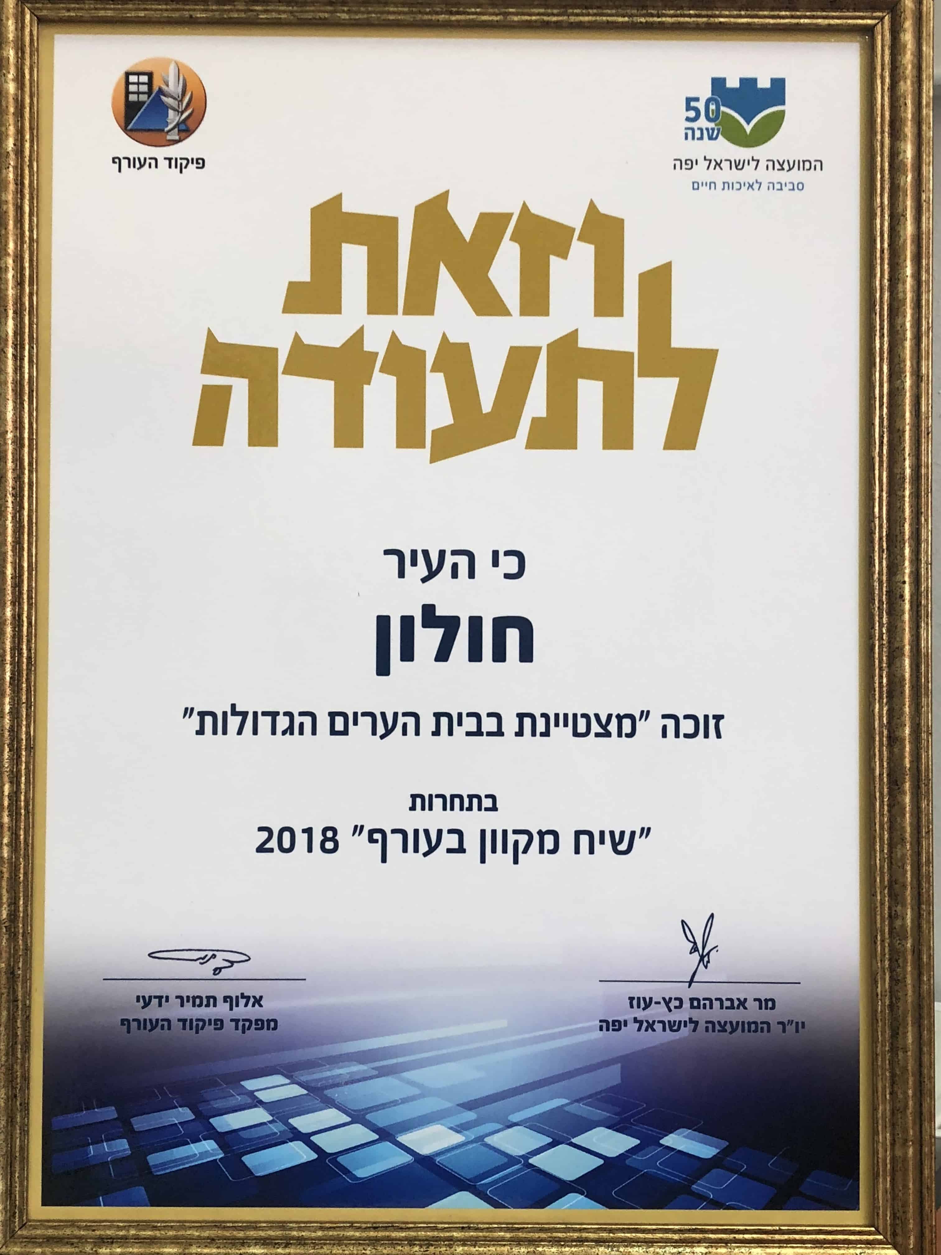 עיריית חולון-זוכת תחרות שיח מקוון בעורף 2018 . תמונות: יחידת ההסרטה, פיקוד העורף